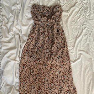 Multi-colored Cheetah print Maxi dress